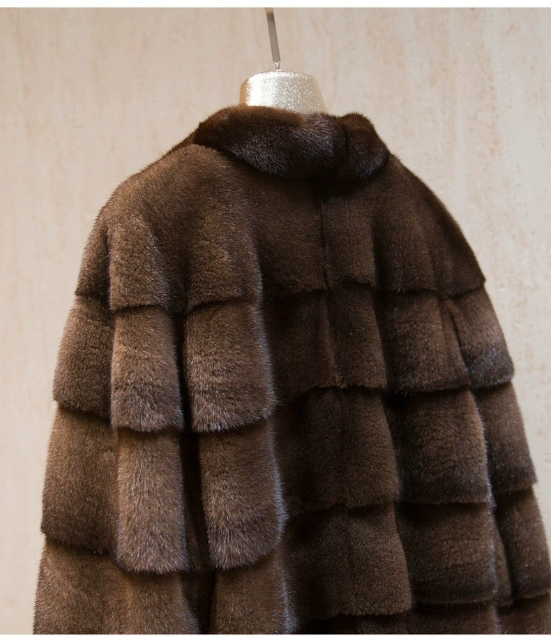 Women's Real Mink Fur Coat
