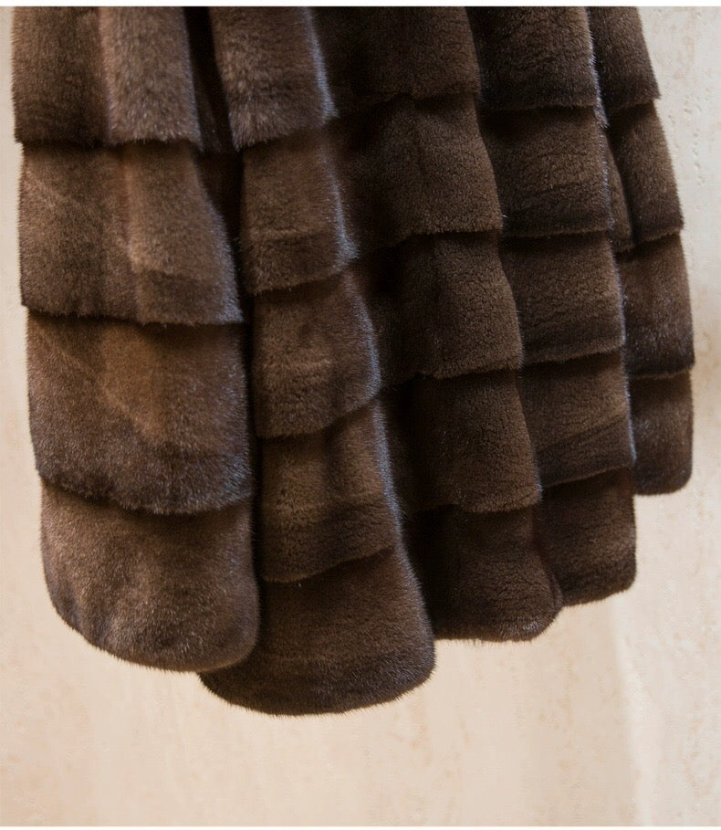 Women's Real Mink Fur Coat