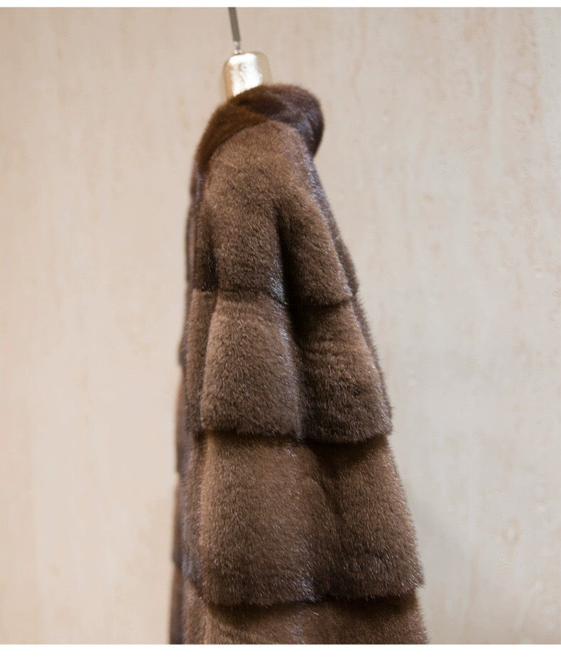 Women's Real Mink Fur Coat