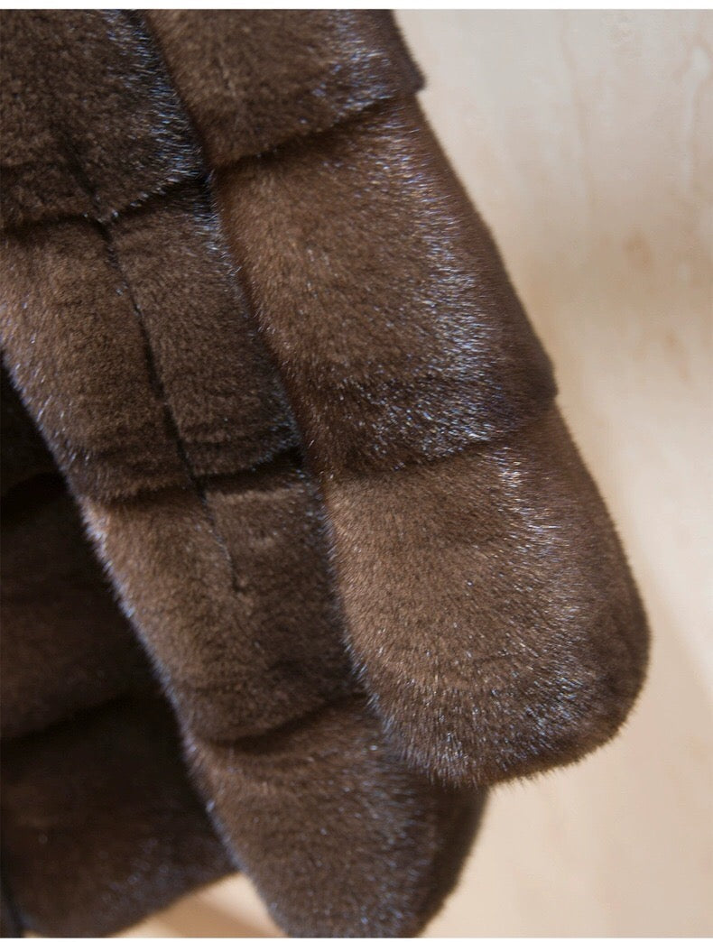 Women's Real Mink Fur Coat
