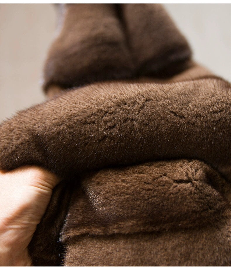 Women's Real Mink Fur Coat