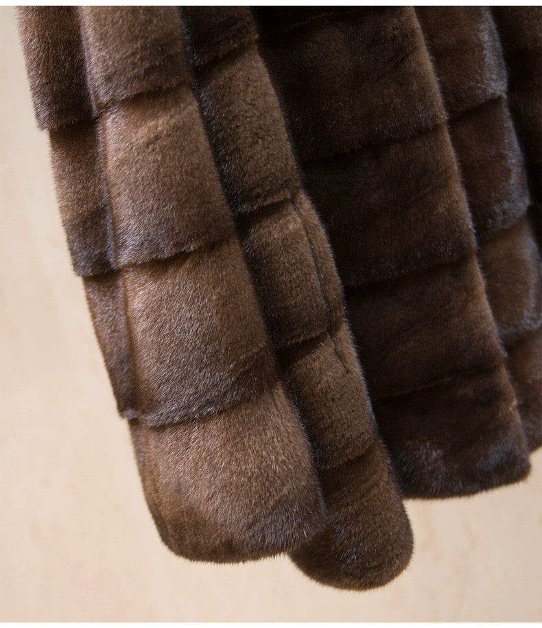 Women's Real Mink Fur Coat