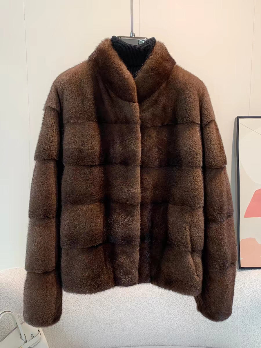 Women's Real Mink Fur Coat