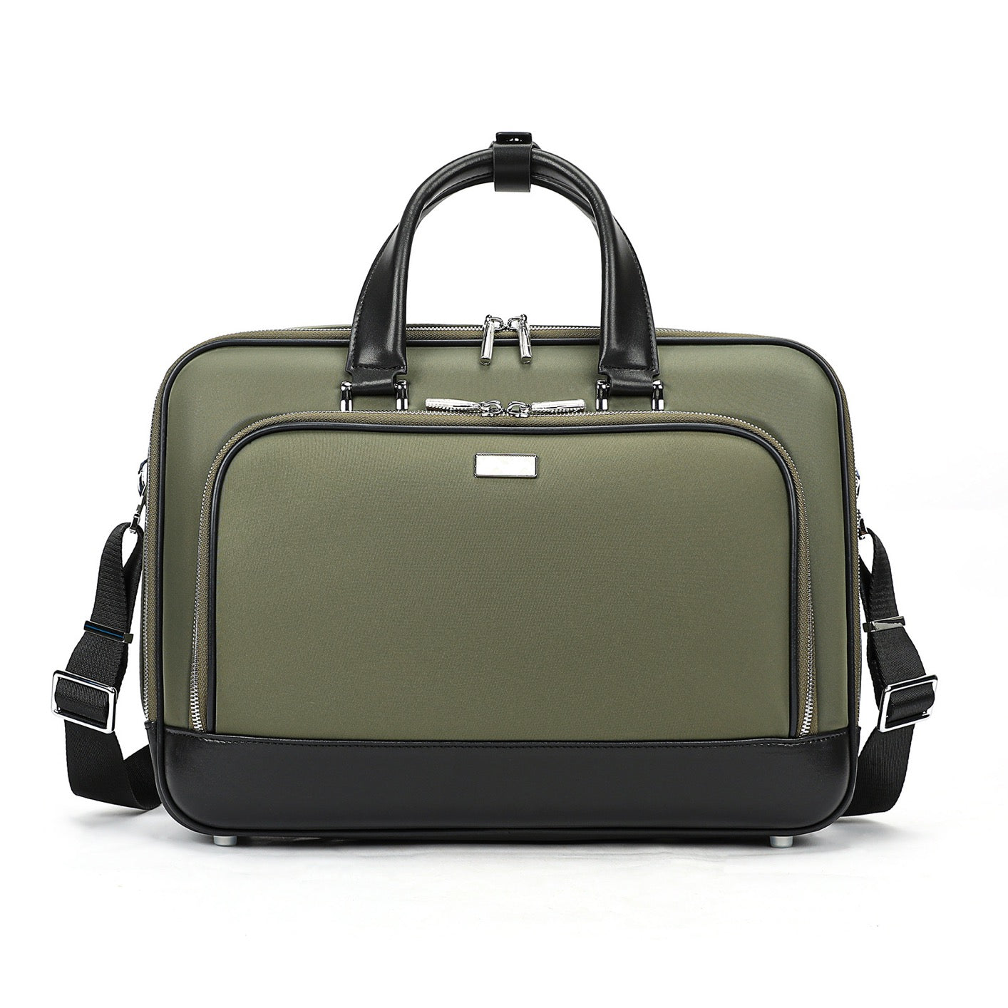 Unisex Genuine Vintage Vegetable Leather Check-In Carry On Universal Wheel 20 Inch Travelling Trolley Luggage Business Trolley Bag With Briefcase