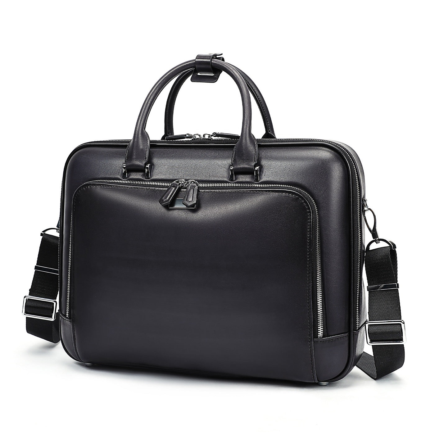 Unisex Genuine Vintage Vegetable Leather Check-In Carry On Universal Wheel 20 Inch Travelling Trolley Luggage Business Trolley Bag With Briefcase