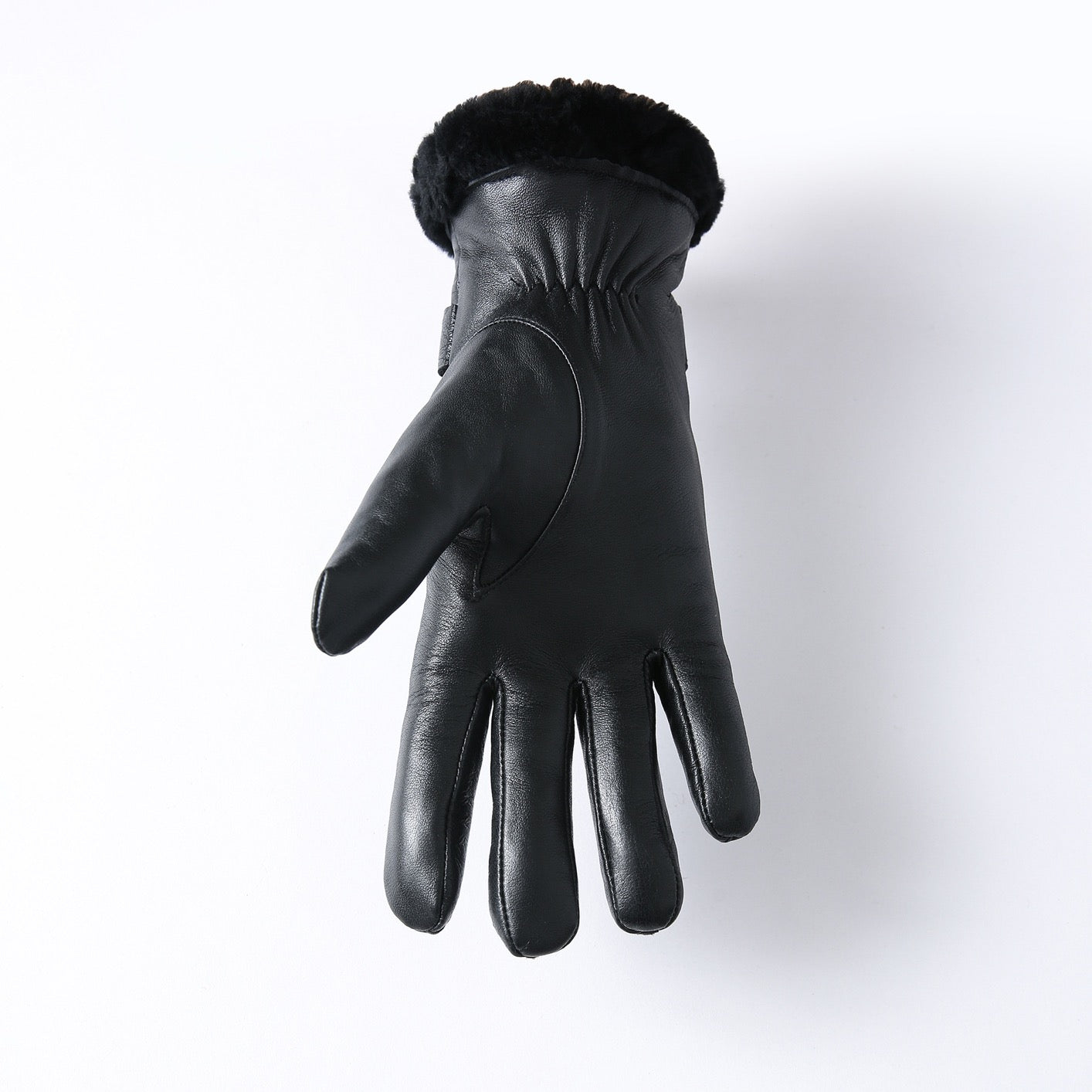 Warm unisex winter gloves by Rossie Viren, fleece-lined touchscreen mittens for driving, skiing, and outdoor winter activities.