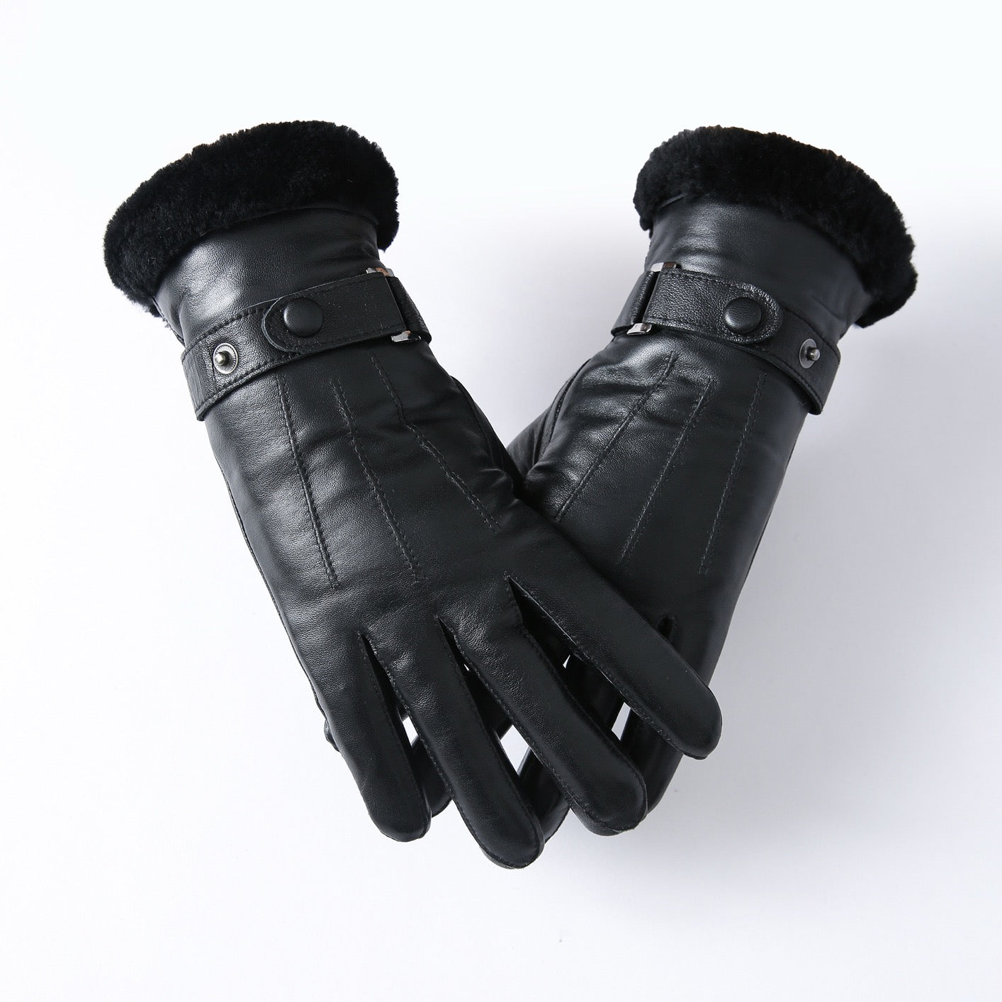 Thermal fleece-lined unisex winter gloves with touchscreen fingertips, soft warm driving and skiing gloves by Rossie Viren