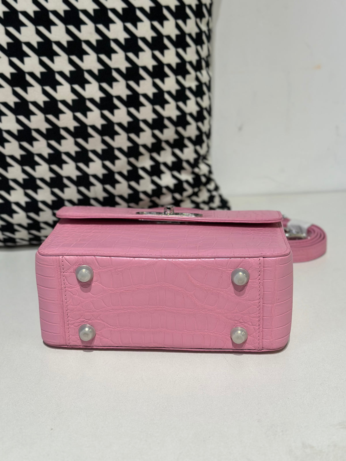 Crocodile Leather Handle Bag ,Women's Crocodile Leather Cross Body Bag