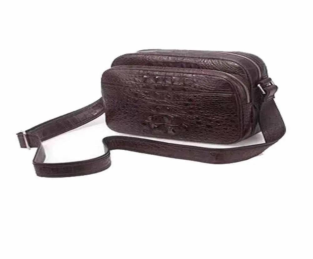 Men's Crocodile Leather Small Ipad Messenger Bags ,Cross body Bags
