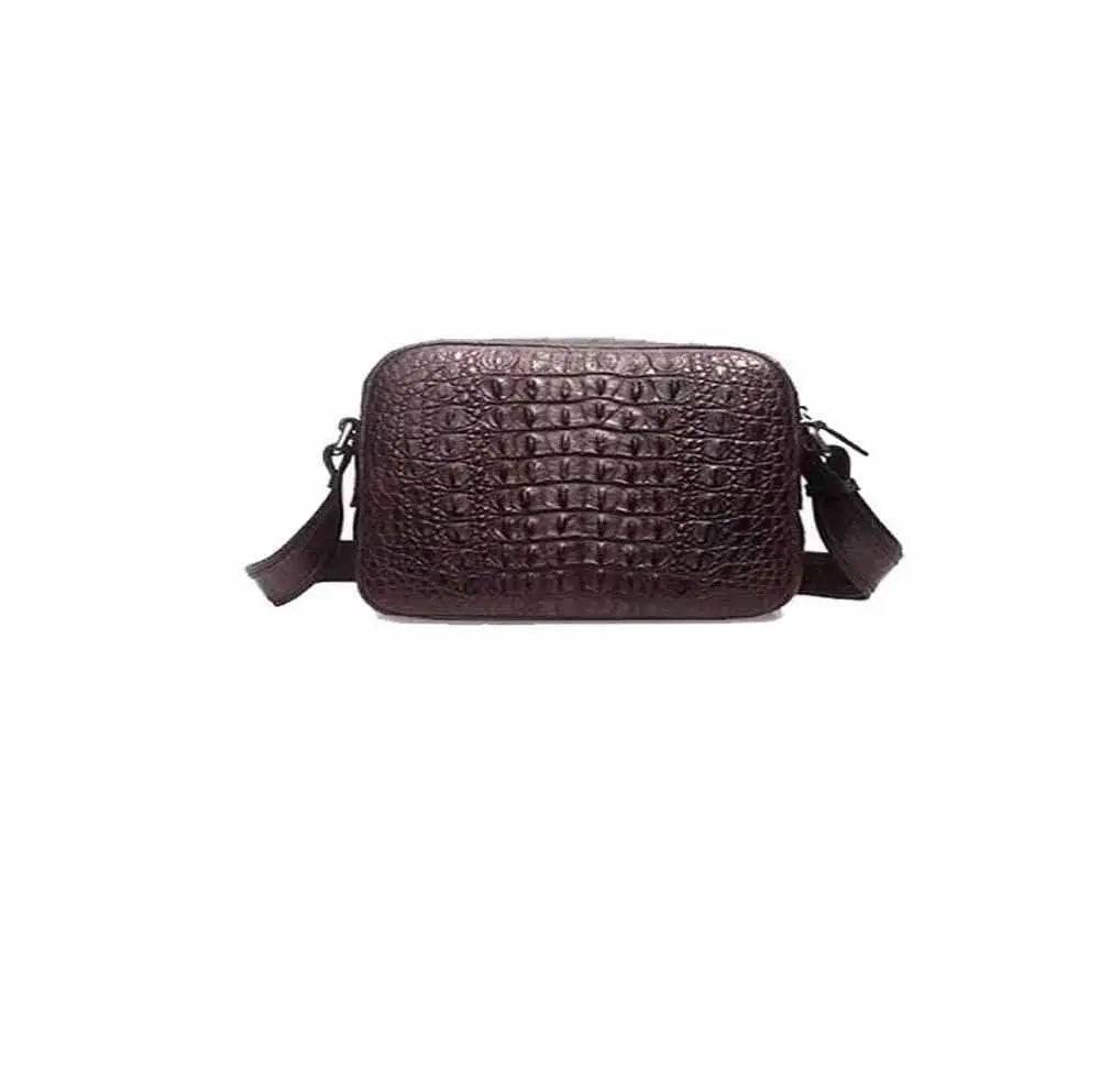 Men's Crocodile Leather Small Ipad Messenger Bags ,Cross body Bags