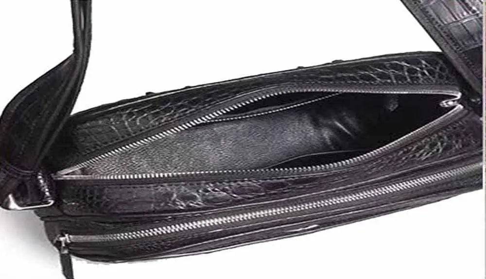 Men's Crocodile Leather Small Ipad Messenger Bags ,Cross body Bags