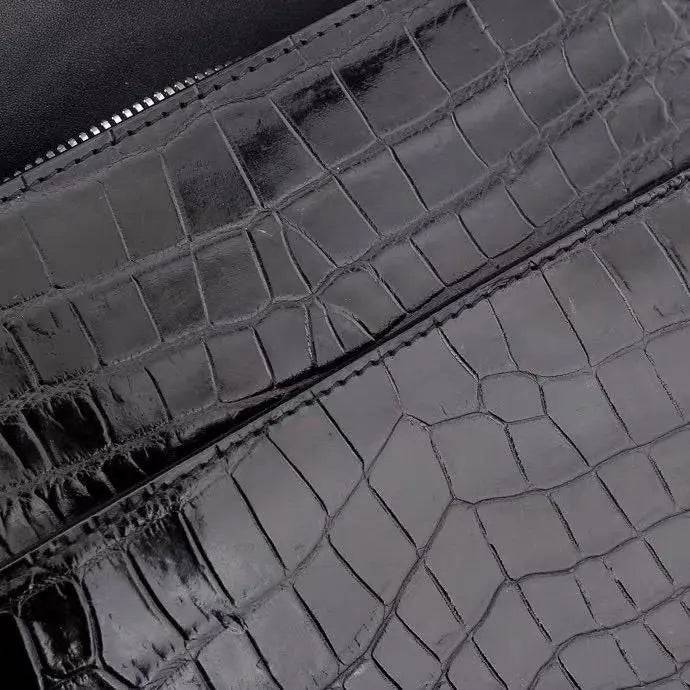 Men's crocodile leather messenger bag for laptop, stylish crocodile cross body bag from Crocodile Leather Bags and Shoes.