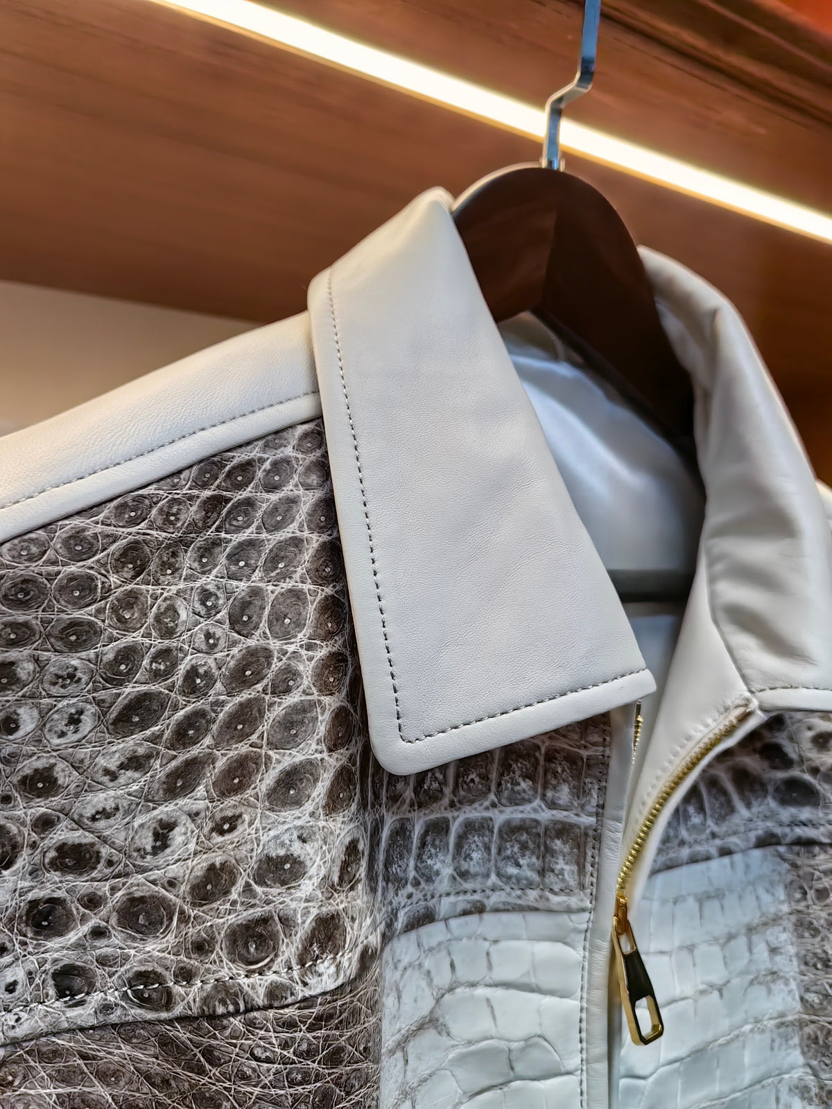 Himalayan Crocodile & Cashmere Jacket