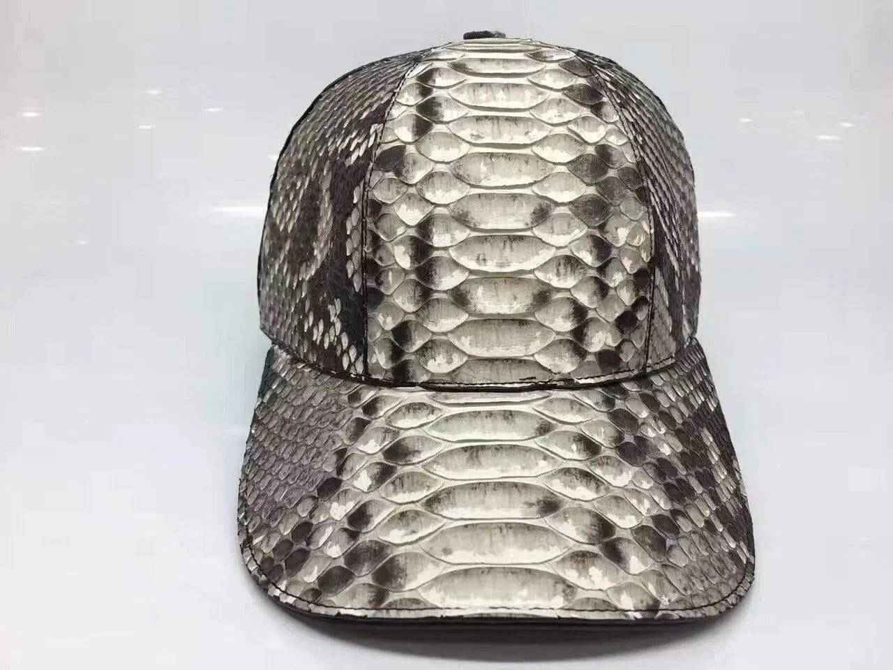 Rossie Viren Python baseball cap with embroidered snake design, adjustable strap, and classic curved brim.