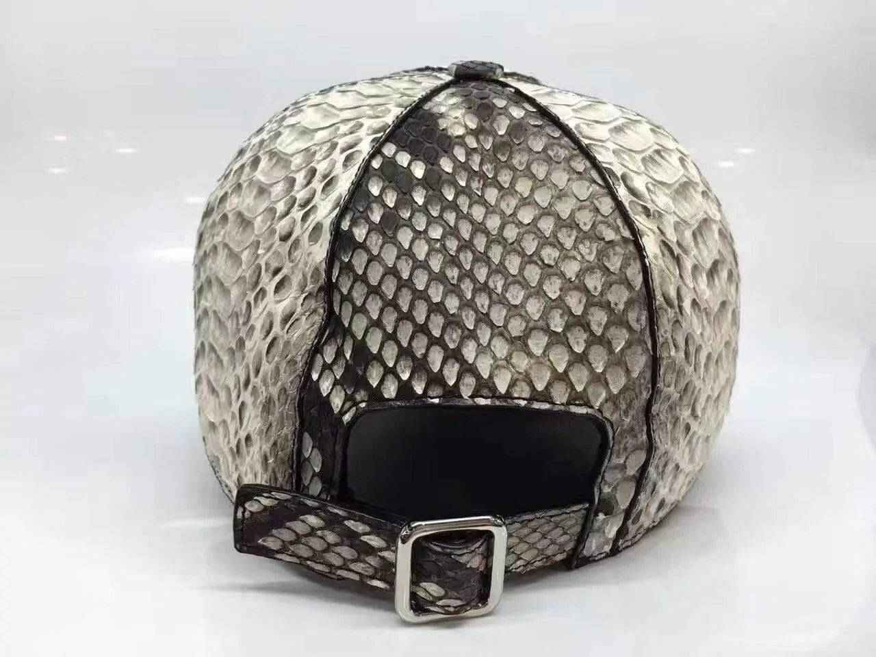 Rossie Viren Python baseball cap featuring a sleek design, adjustable strap, and textured Python pattern on a casual cap.