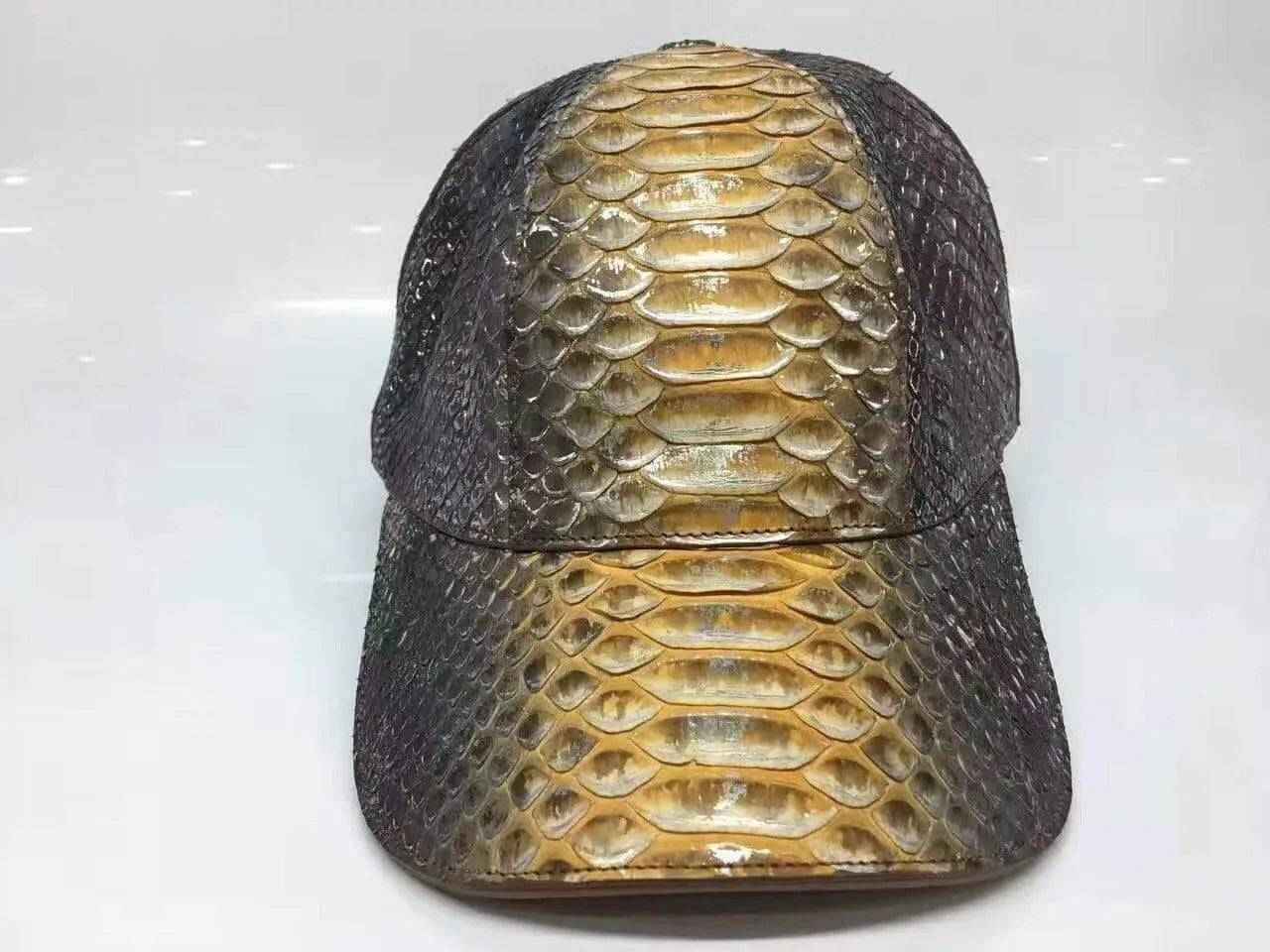 Rossie Viren Python baseball cap showing a stylish cap with a Python pattern and curved brim.
