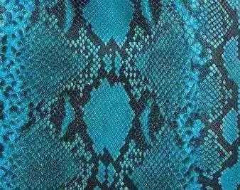 Python skin leather accessory in vibrant colorway from Exotic Skin Leather Bags, featuring detailed crocodile texture.