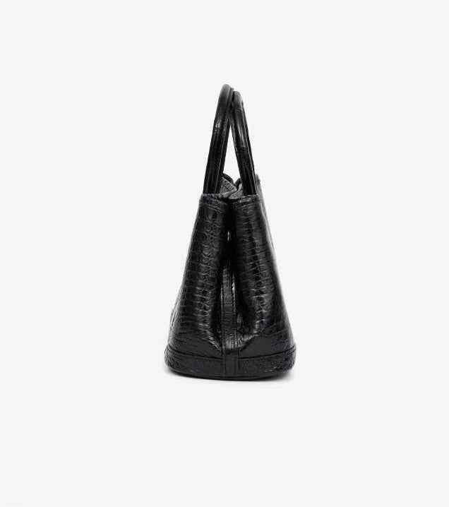 Womens Genuine Crocodile  Skin Leather Cross Body Handle  Bag Mini Bag
