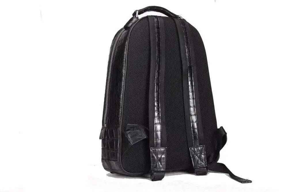 Rossie Viren Crocodile Skin Leather Backpack