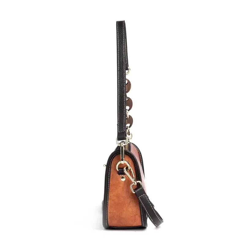 Rossie Viren Women's Vintage Leather Hobo Underarm Shoulder Bag