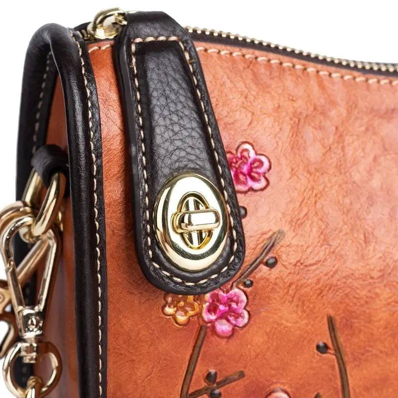 Rossie Viren Women's Vintage Leather Hobo Underarm Shoulder Bag