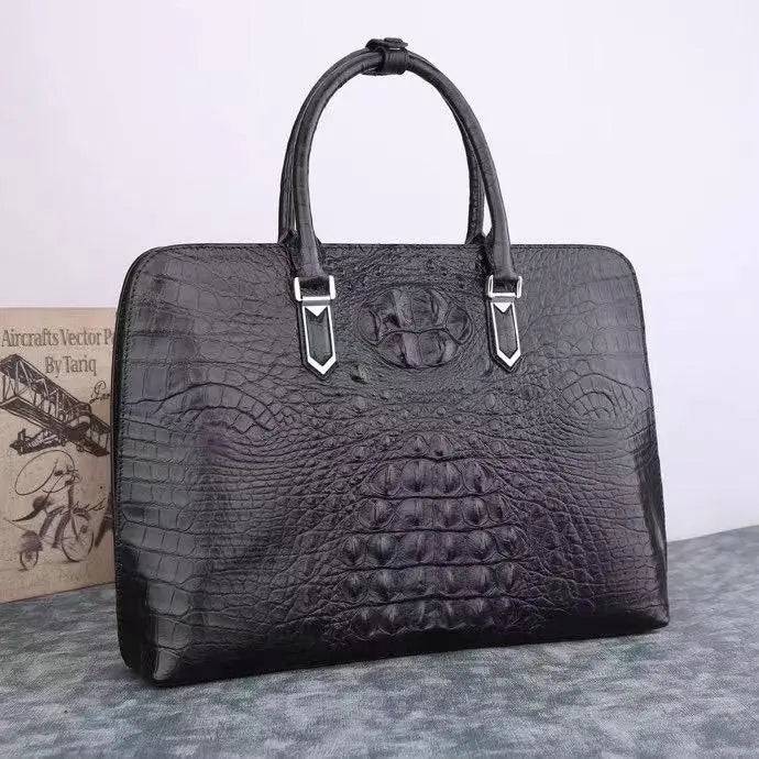 Rossie Viren crocodile leather shell bag, Alma-style handbag with textured crocodile pattern and elegant design.