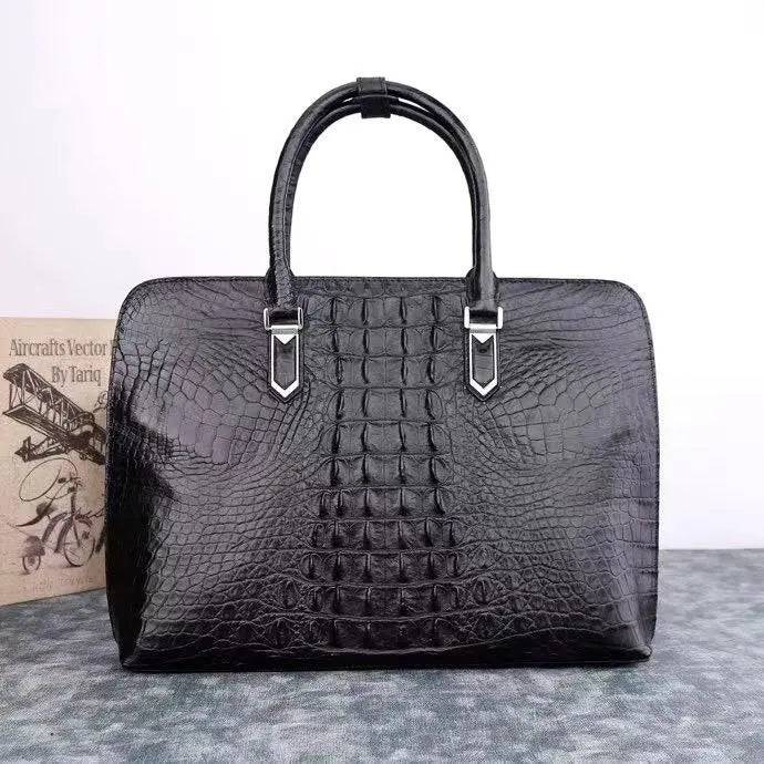 Rossie Viren crocodile leather shell bag, Alma handbag with textured crocodile pattern, stylish and elegant women's handbag.