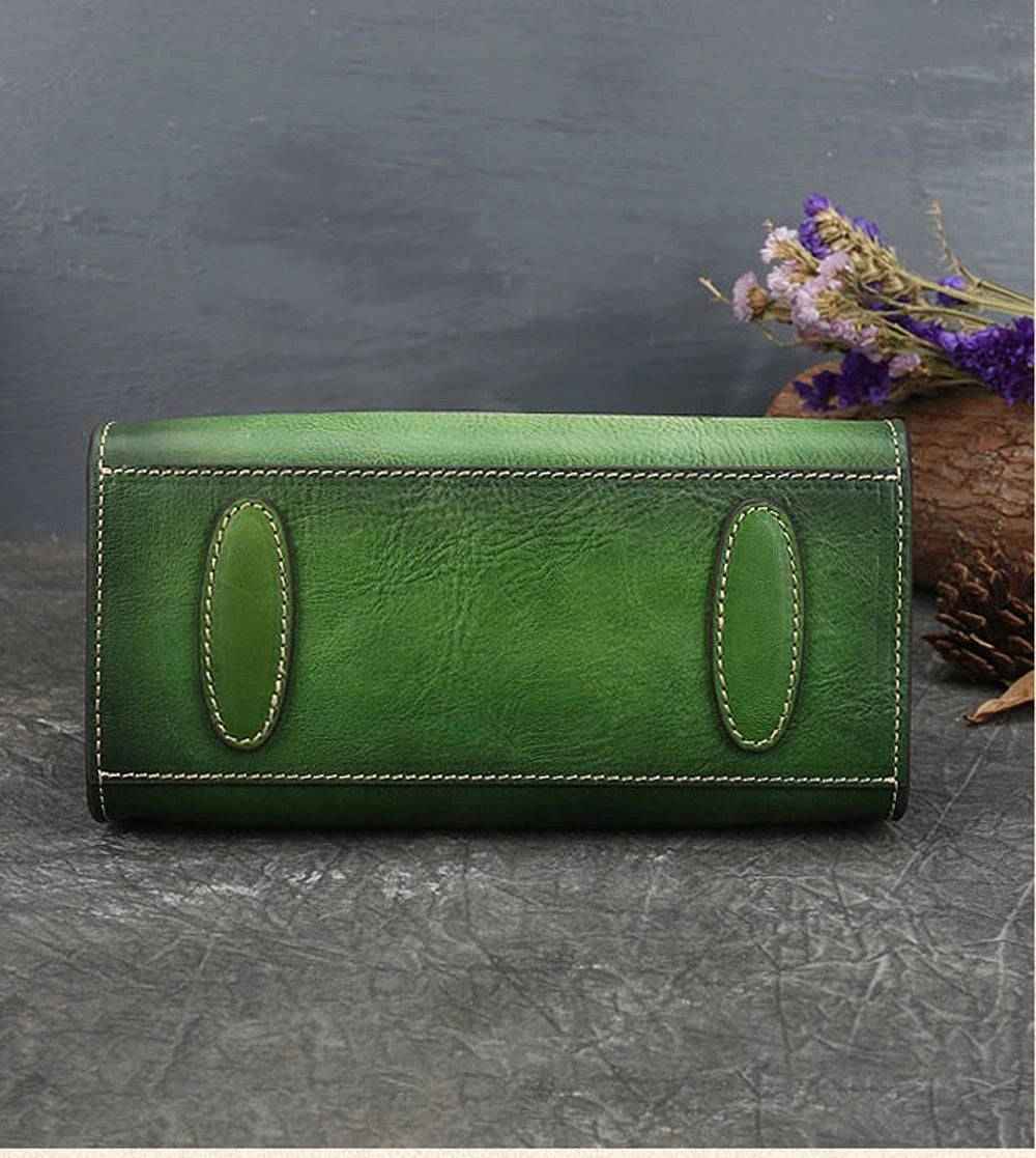 Rossie Viren Women's  Vintage Leather Casual Box Shoulder Bag Small Square Bag
