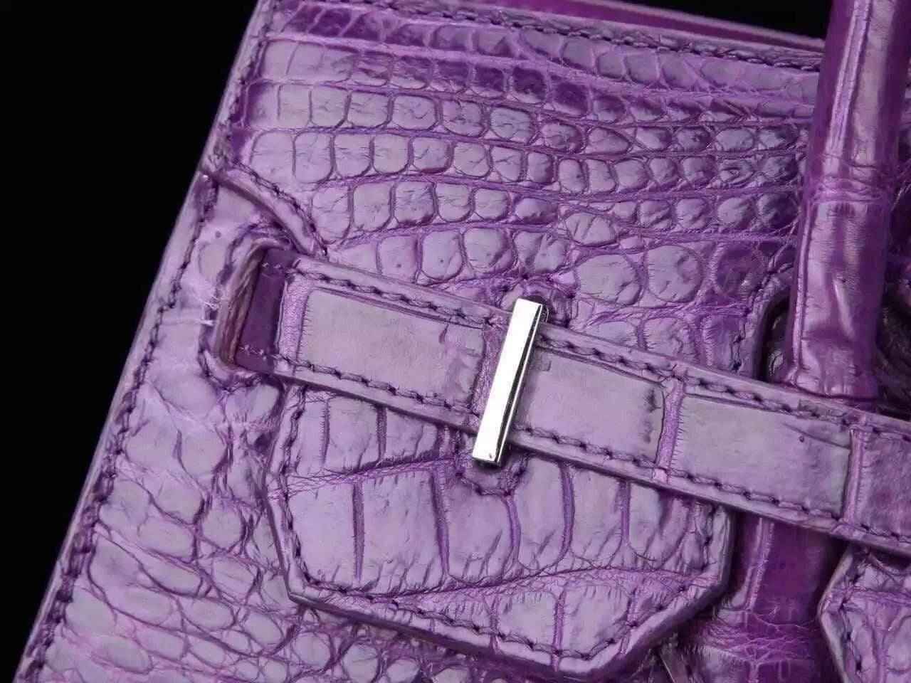 Women's genuine crocodile leather tote handbag with padlock detail by Rossie Viren, showcasing textured crocodile skin and structured design.