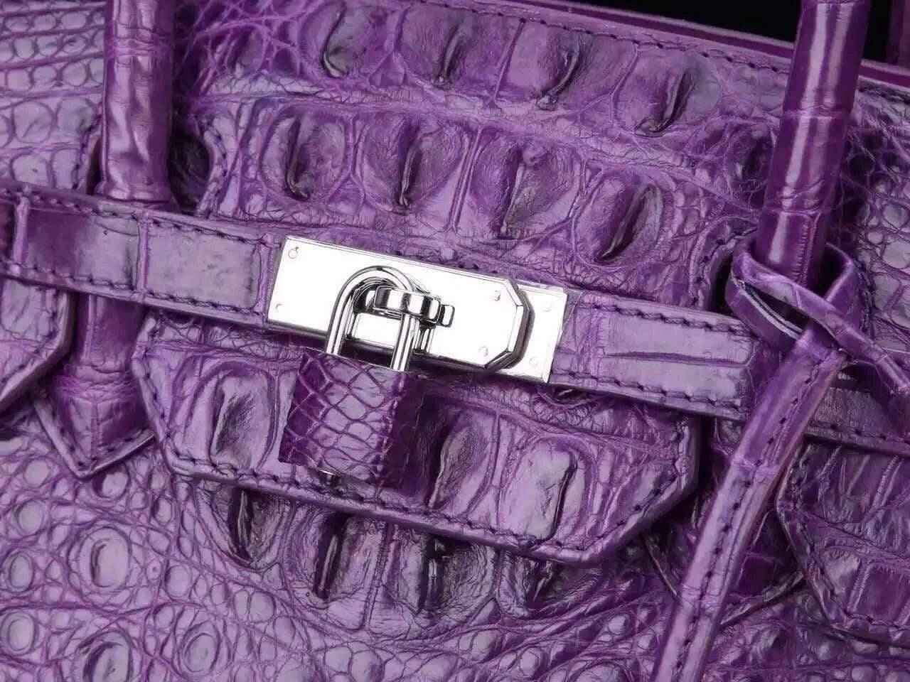 Women's genuine crocodile leather tote handbag with padlock closure, stylish Rossie Viren design featuring a spacious interior.