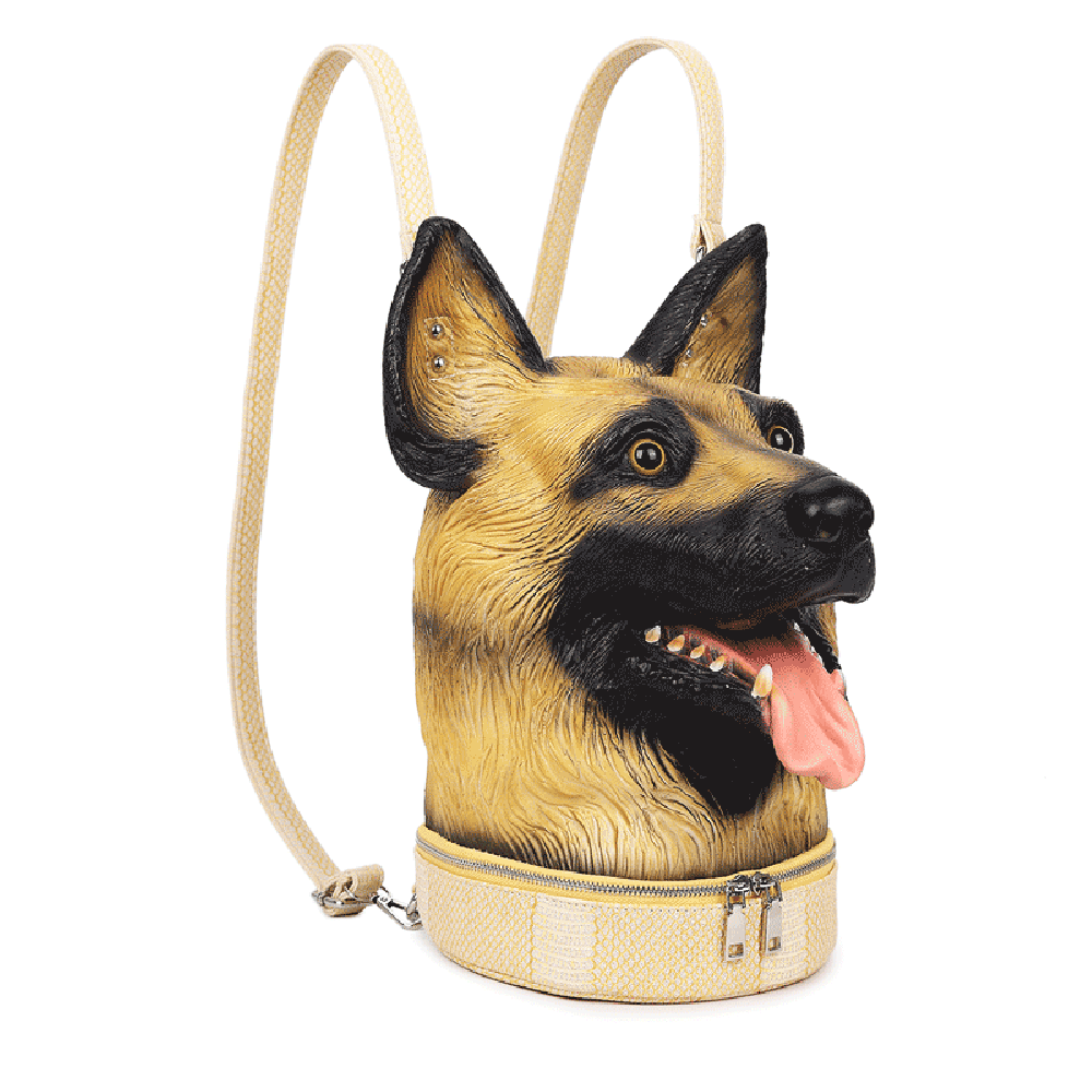 Cartoo Cute Dog casual backpack by Rossie Viren, featuring a playful dog design, perfect for school or everyday use.