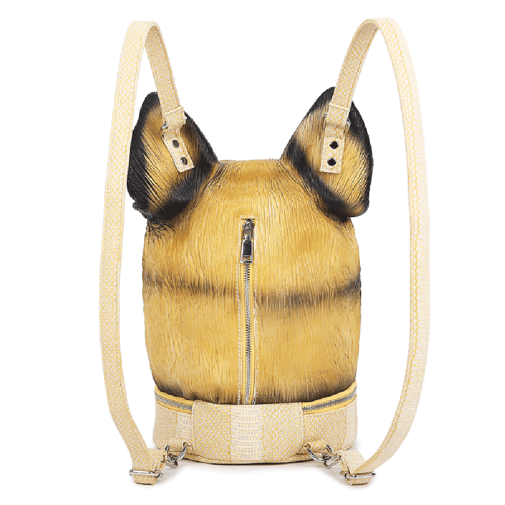 Cartoo Cute Dog casual backpack by Rossie Viren featuring a fun dog design, ideal for children and school use.