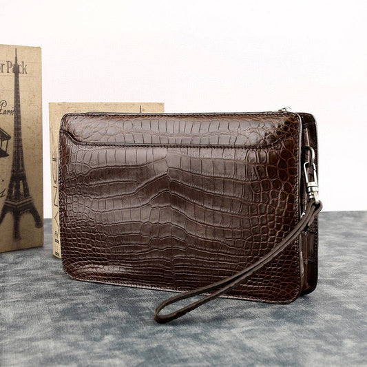 Crocodile Leather Wallet Clutch Bags Large Volumn