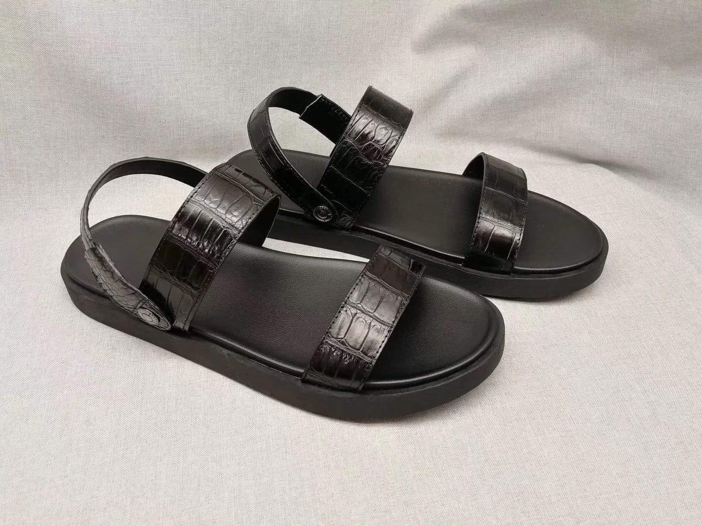 Crocodile Shoes Crocodile Belly Leather Sandals