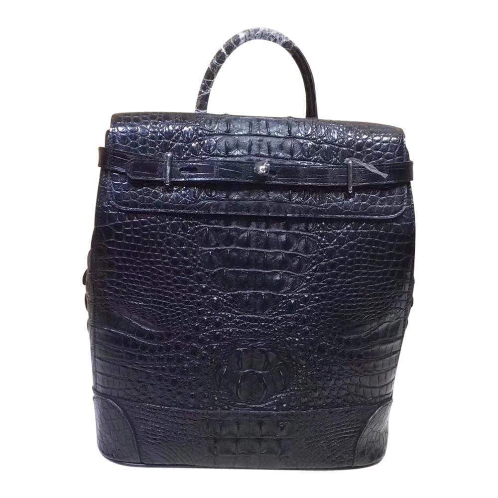 Rossie Viren crocodile leather backpack handbag with sleek design and textured crocodile pattern, stylish and durable accessory