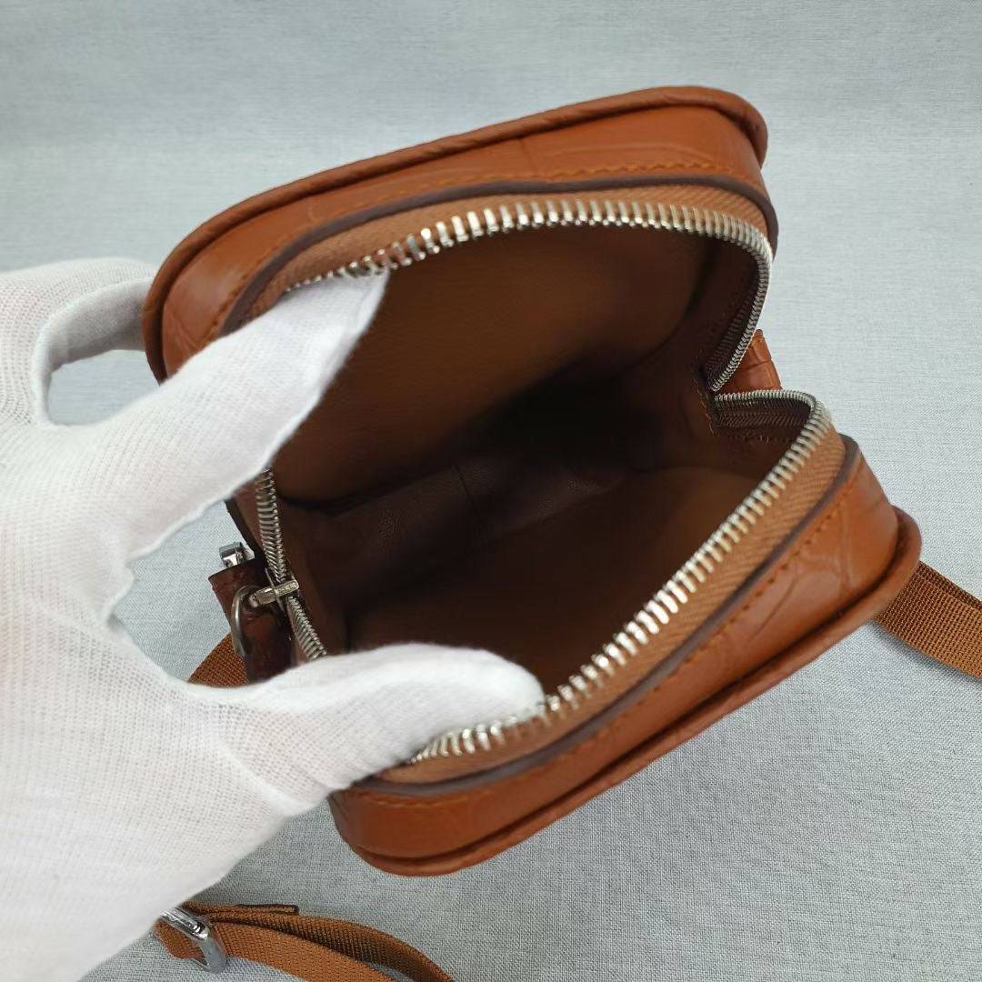 Crocodile Leather Phone Case Cross Body Bag