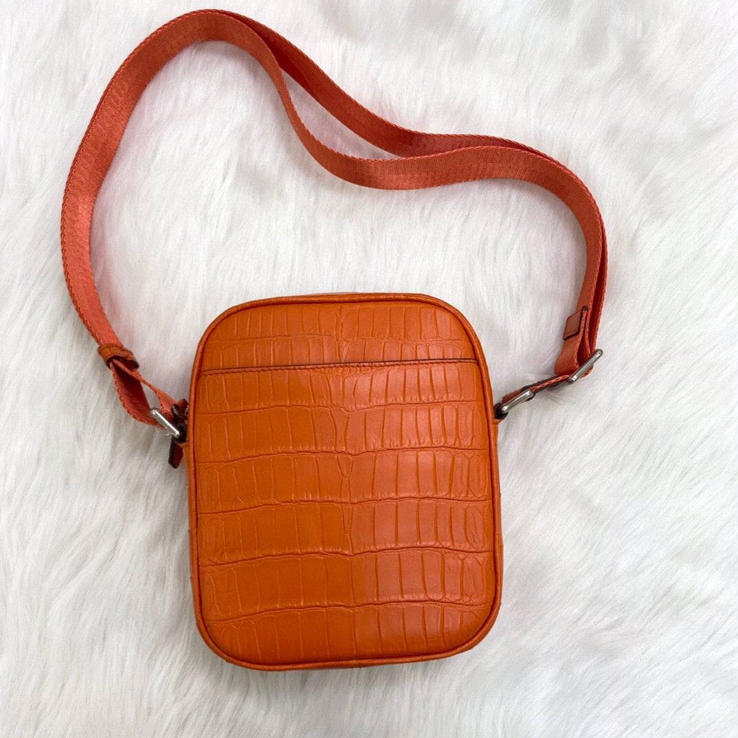 Crocodile Leather Small Crossbody Shoulder Bag
