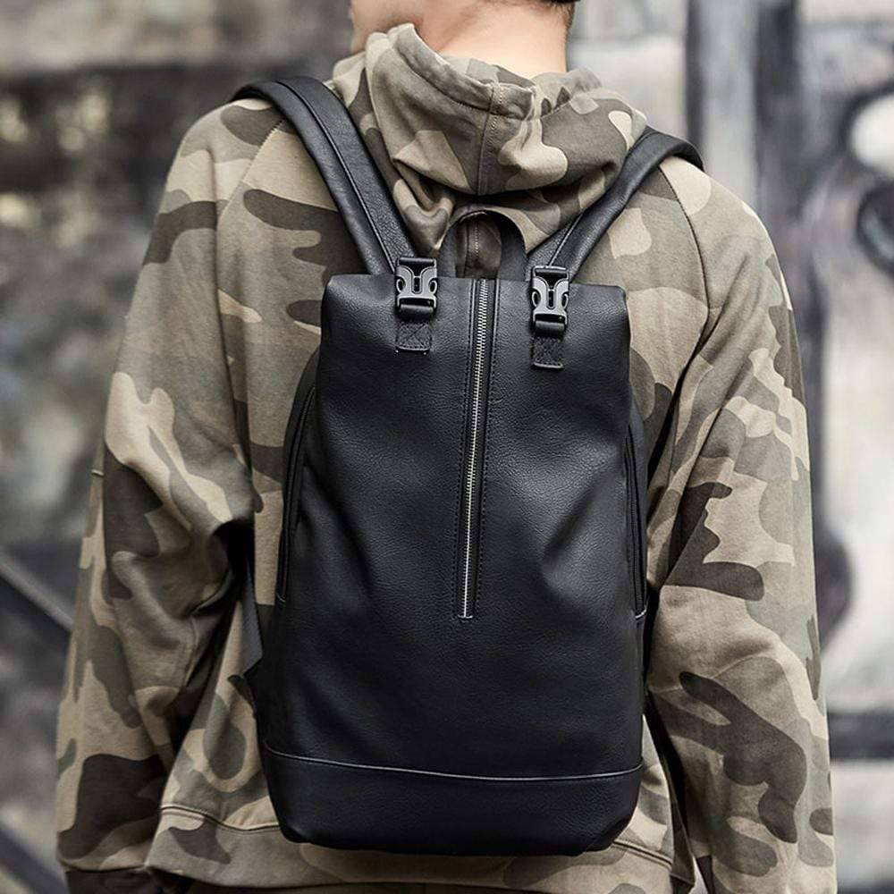 Rossie Viren large waterproof backpack with pleated front zip pocket and wheels, designed for laptops and travel.