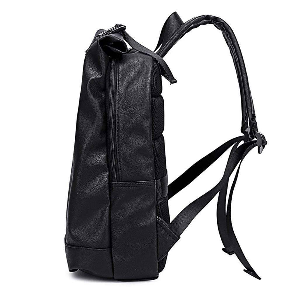 Rossie Viren large waterproof backpack with pleated front zip pocket and wheels, designed for carrying laptops and travel gear.