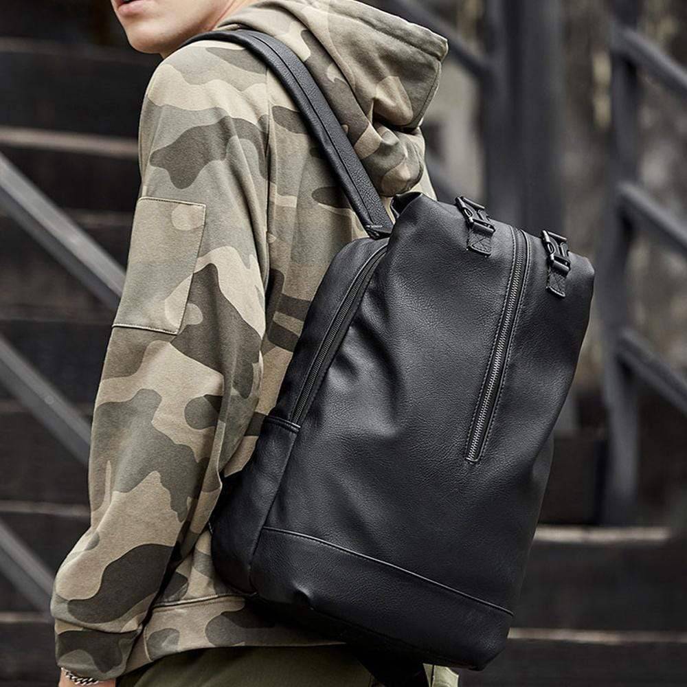 Rossie Viren large waterproof backpack with pleated front zip pocket, on wheels, designed for laptops and travel.