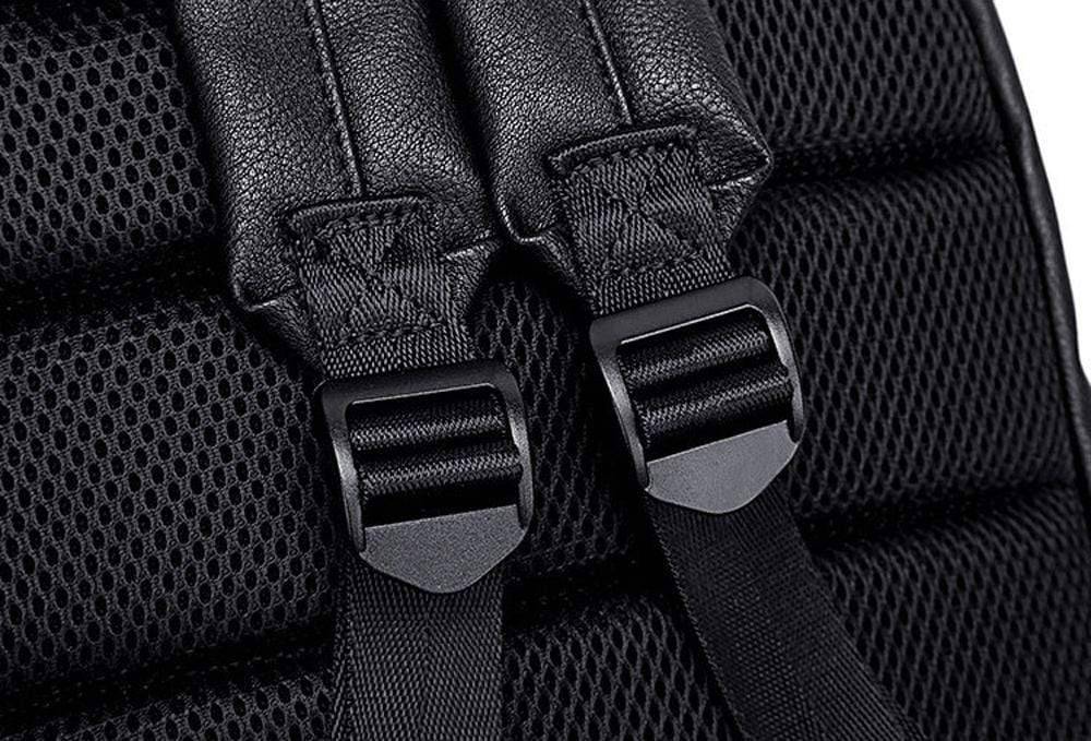 Rossie Viren large waterproof luggage backpack with pleated front zip pocket and wheels, designed for laptops and travel.
