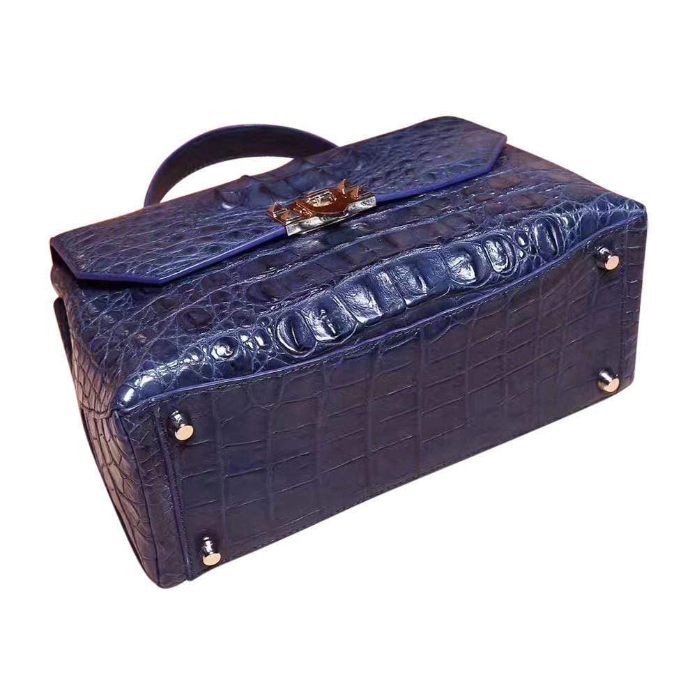 Genuine Crocodile Front Flap Buckle Tote Bags