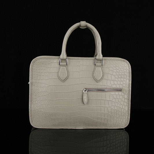Genuine Crocodile Leather Briefcase Laptop Business Bag  Small