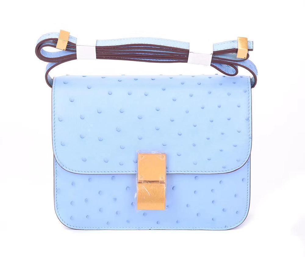 Genuine Ostrich Leather Mini Falp Cross body Messenger Shoulder Bags For Summer