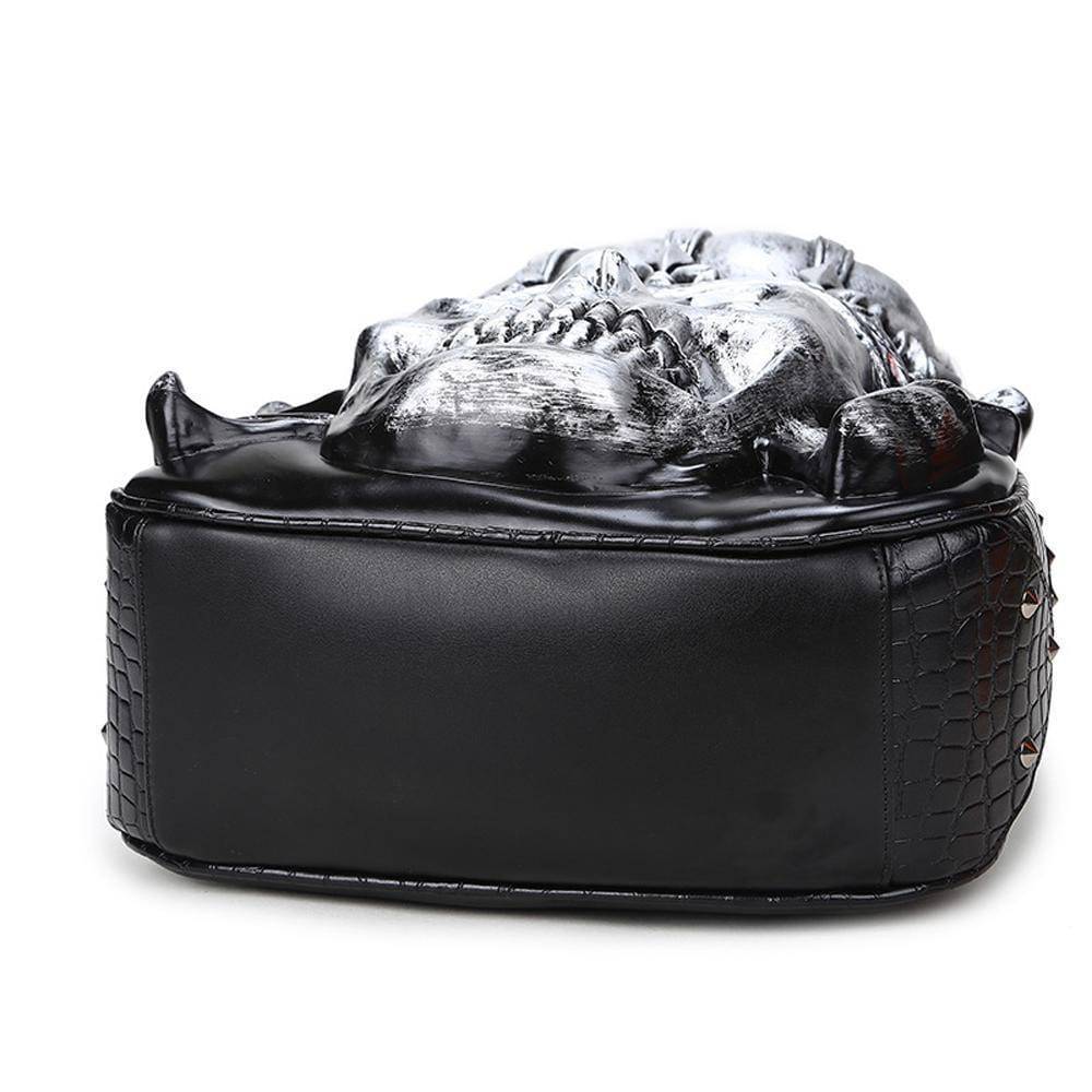 3D Halloween pirate skull crown backpack by Rossie Viren, cartoon-style school handbag with spooky pirate design for teens.