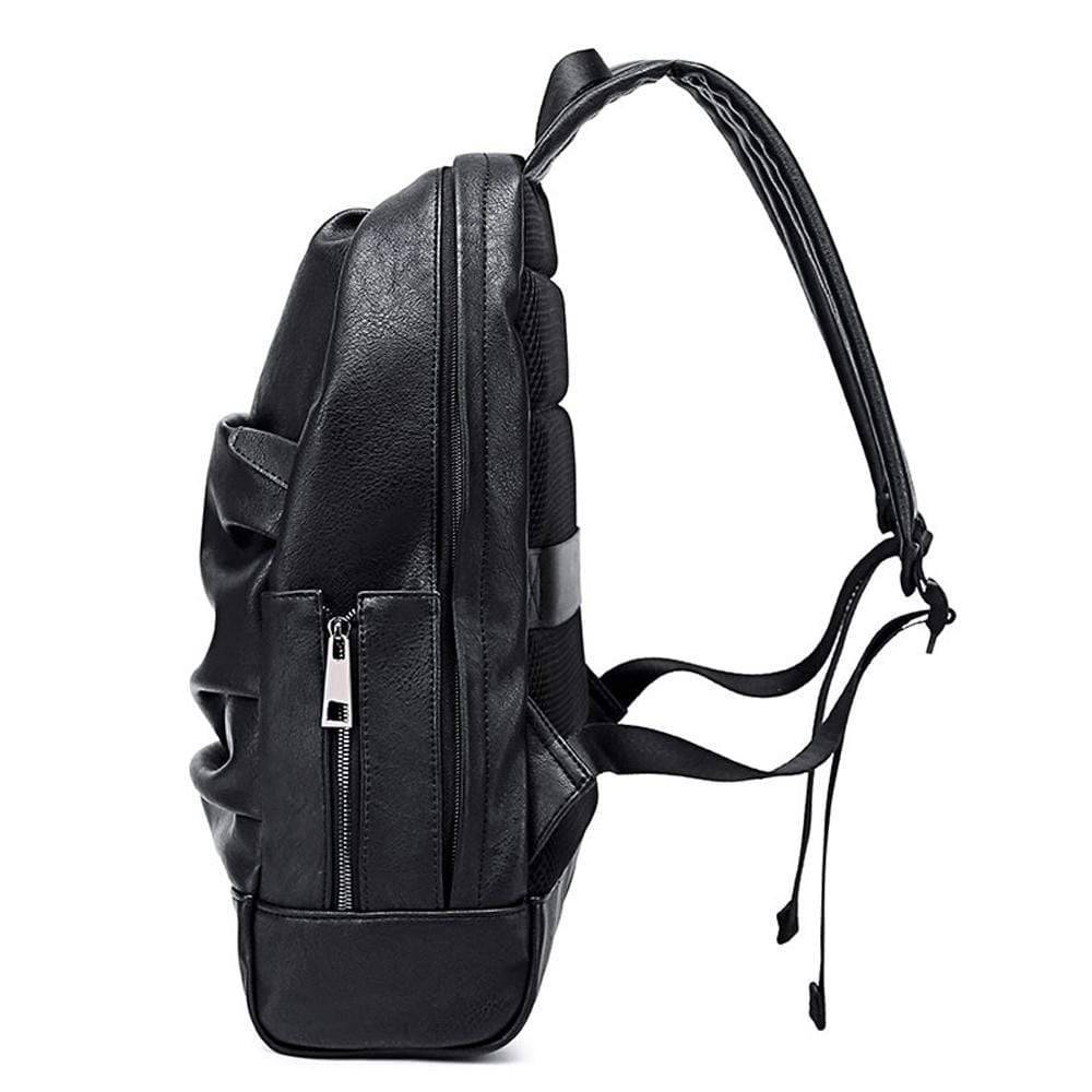 Rossie Viren waterproof luggage backpack with large pleated front zip pocket, on wheels, designed for laptops and travel.