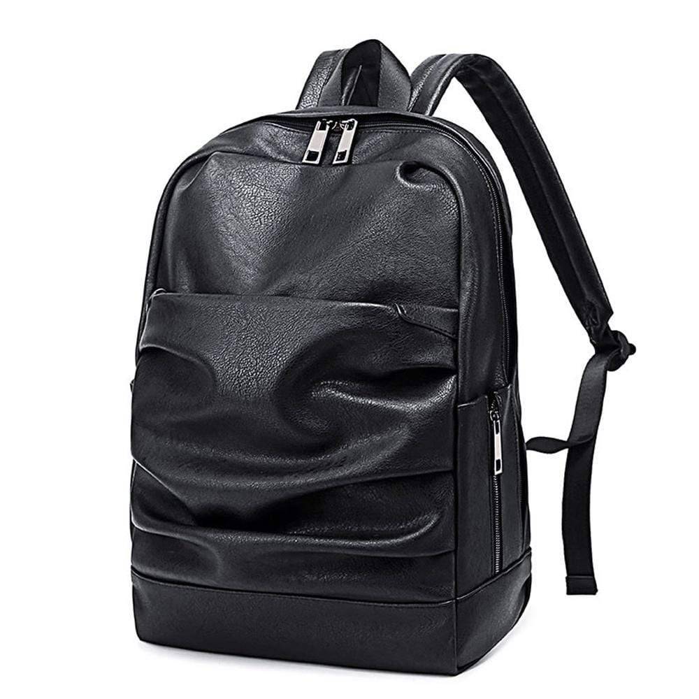 Rossie Viren large waterproof laptop backpack with pleated front zip pocket and wheels, ideal for travel and everyday use.