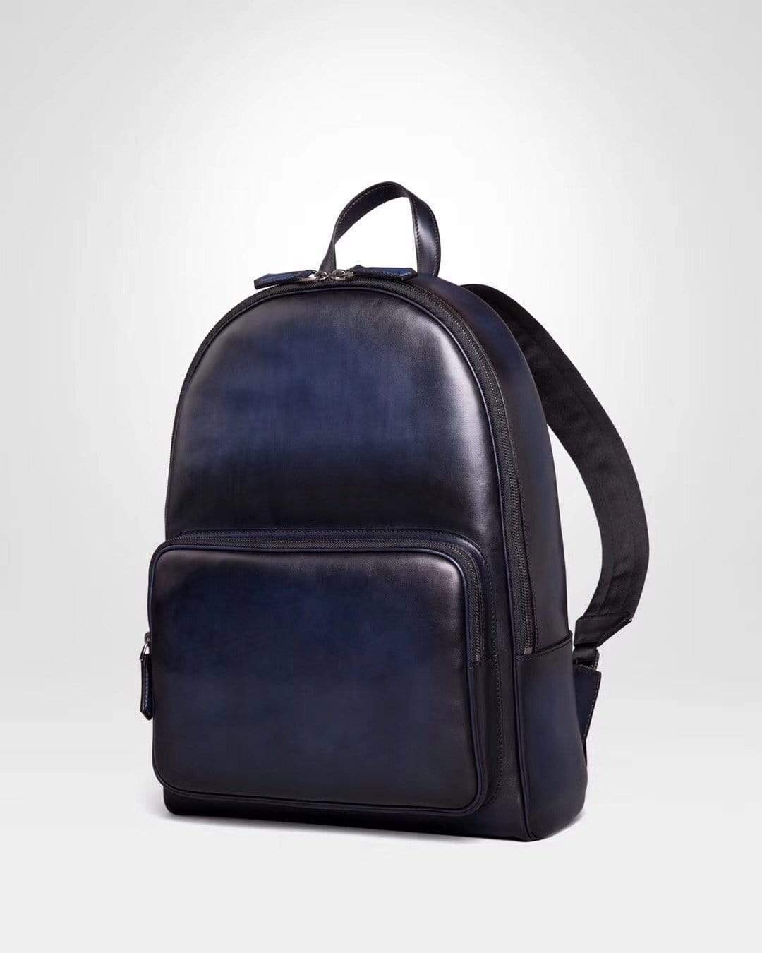 Large Vintage Smooth  Cowhide Leather Backpack