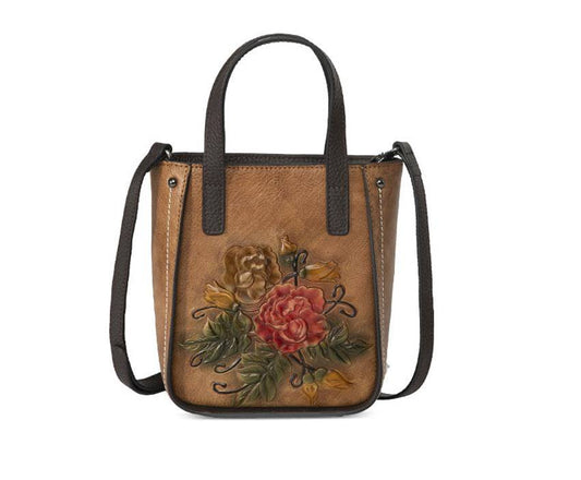 Rossie Viren Women's Women's Leather Mini Tote Cross Body Bag