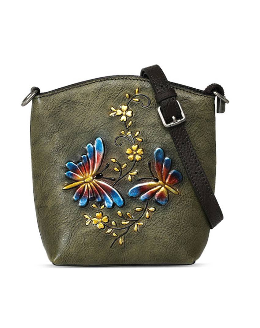 Rossie Viren Women's Leather Small Cross Body Bags For Women Mini Iphone Purse
